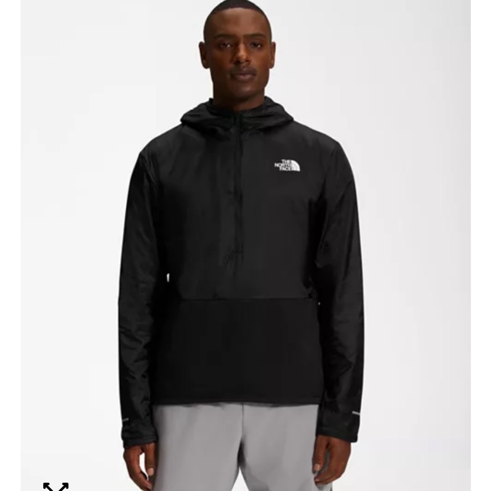 The North Face Men's Winter Warm‎ Quarter Zip Sweater Workout Running Black L